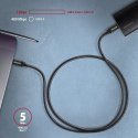 BUCM3-CM30AB Kabel USB-C - USB-C, 3.0m, PD 60W, 3A, ALU, oplot, czarny