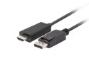 Kabel DisplayPort (M) V1.1 -> HDMI (M) 1m czarny