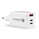 Ładowarka USB/USB-C QC4+ 65W technologia GaN Biała