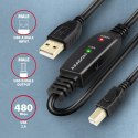 ADR-220B USB 2.0 A-M -> B-M aktywny kabel połączeniowy/wzmacniacz 20m