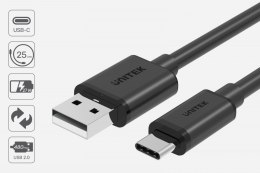 Kabel USB-C - USB-A 2.0; 2M; M/M; C14068BK