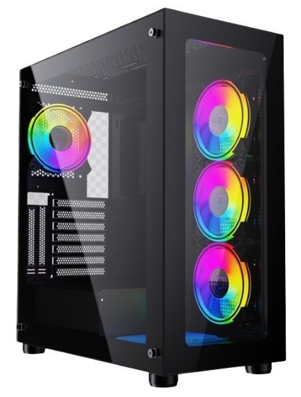 Obudowa Midi Tower Fornax X450MAX ATX czarna