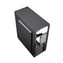 Obudowa Midi Tower Fornax M100B ATX niebiesie wentylatory Czarna