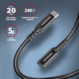 BUCM32-CF15AB Kabel przedłużacz Gen2 USB-C - USB-C 1.5m, 5A, 20Gbps, PD 240W, oplot