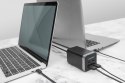 Ładowarka sieciowa uniwersalna, zasilacz GaN, 4 porty 2x USB-C 2x USB-A PD 3.0 150W Czarna