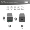 Ładowarka sieciowa uniwersalna, zasilacz GaN, 4 porty 2x USB-C 2x USB-A PD 3.0 150W Czarna