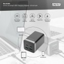 Ładowarka sieciowa uniwersalna, zasilacz GaN, 4 porty 2x USB-C 2x USB-A PD 3.0 150W Czarna