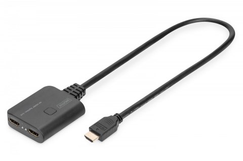 Kabel Rozdzielacz/Splitter HDMI 2.0 UHD 4K 60Hz Typ HDMI A/2xHDMI A M/Ż 0,5m Czarny