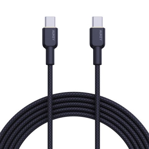 CB-NCC2 kabel USB-C - USB-C 1.8m 60W PD 3A 20V nylonowy oplot czarny