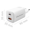 Ładowarka sieciowa 65W GaN ULTRA | 5-20V | 2.25-3.25A | 1 x USB typ C PD | 1 x USB QC 3.0 | Biała