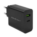 Ładowarka Super Quick PD | 1xUSB-C | 1xUSB | 45W | 5-20V | 2.25-3A | Czarna