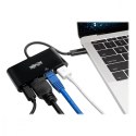 Wieloportowy adapter USB-C 4K HDMI, port USB-A, GbE, ładowanie PD 60 W, HDCP U444-06N-H4GUBC Czarny