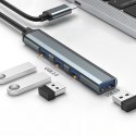 HUB adapter USB-C 3.1 4w1 | USB 3.0 | 3x USB 2.0