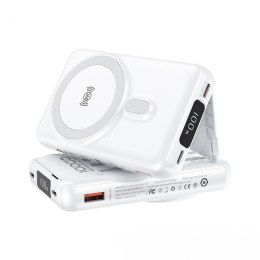 Power bank indukcyjny 10000 mAh MagSafe z wbudowanym kablem USB-C / Lightning / Micro USB / USB-A