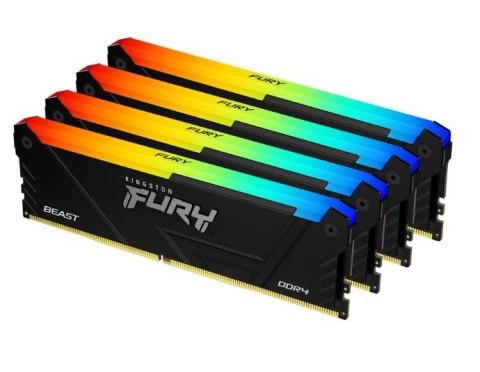 Pamięć DDR4 Fury Beast RGB 64GB(4*16GB)/3600 CL18