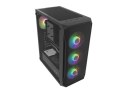 Obudowa Fury Shobo SH4F RGB Midi Tower z oknem Czarna