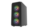 Obudowa Fury Shobo SH4F RGB Midi Tower z oknem Czarna