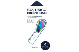 KABEL LARK USB-A(M)->micro USB-B(M) 0.18M ORIGAMI WHITE