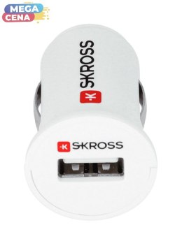 SKROSS Ładowarka samochodowa 2.900608 Midget USB, 2.1A, biała