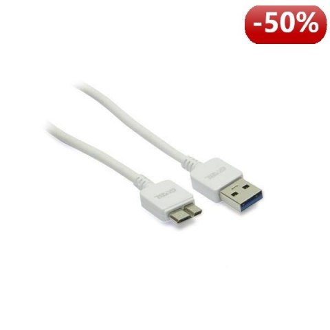 G&BL Kabel do ładowania i synchronizacji danych, USB A M- Micro USB 3.0 M, 1m, biały