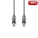 Nedis Balanced Audio Cable | 6.35 mm Male - 6.35 mm Male | 3.0 m | Grey