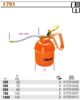 OLEJARKA, OLIWIARKA CIŚNIENIOWA METALOWA 500ML