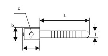 UCHWYT PASKOWY DO PRZEWODÓW UP-30UV (100szt.)