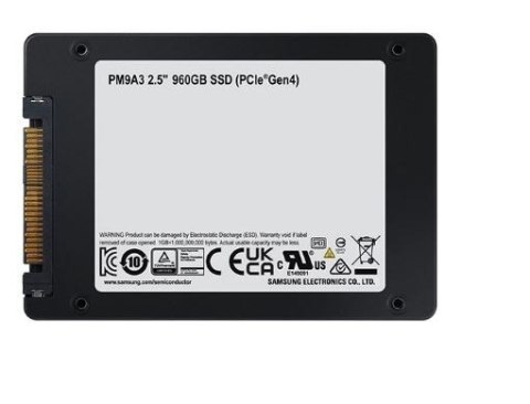 Dysk SSD PM9A3 U.2 DCT 3840 GB MZQL23T8HCLS-00W07 NVMe