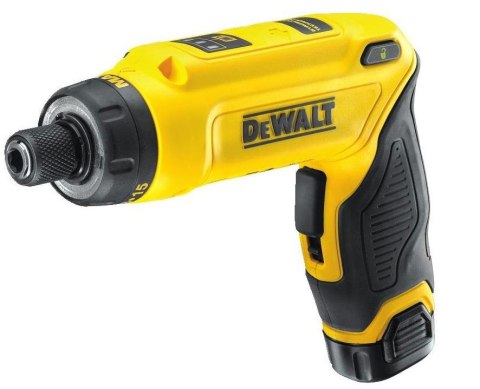 DEWALT WKRĘTAK AKUMULATOROWY LI-ION STEROWANY RUCHEM RĘKI 7,2V 2 x 1,0 Ah LI-ION DCF680G2