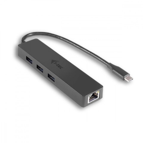 USB-C Slim 3-port HUB z adapterem Gigabit Ethernet