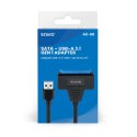 Adapter USB-A 3.1 Gen 1 (M) - SATA (F) do dysków SATA 2.5 cala , AK-68