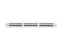 Patch Panel 24 Port 1U Kat.6 szary ekranowany