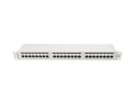 Patch Panel 24 Port 1U Kat.6 szary ekranowany