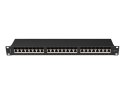 Patchpanel 24 port 1U KAT6A EK. PPSA-1024-B Czarny