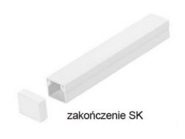 Osprzęt do listew elektroinstalacyjnych, zakończenie BIAŁY SK 20x14 (1szt.)
