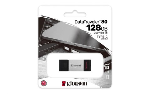 KINGSTON FLASH 128GB USB-C 3.2 Gen 1 DT80/128GB