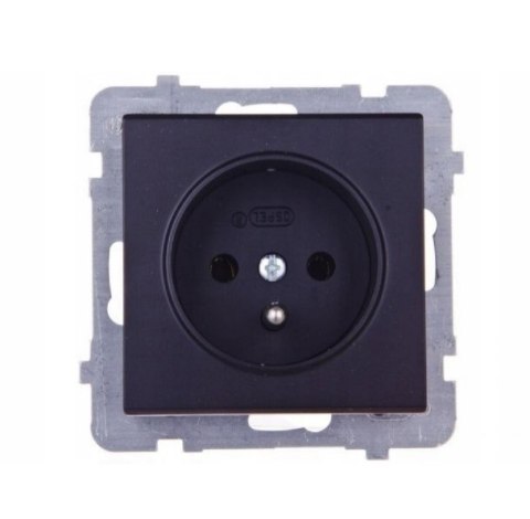 SONATA Gniazdo z/u czarny metalik GP-1RZ/m/33