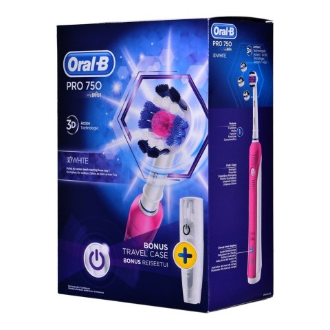 Szczoteczka do zębów Oral-B Pro 750 pink