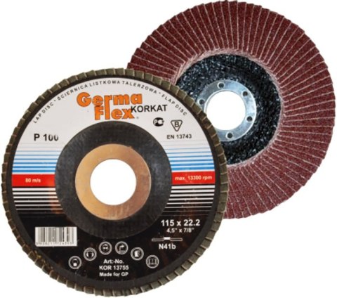 GLK ŚCIERNICA LISTK.125 P 40 WYPUKŁA