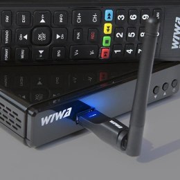 Zestaw Tuner DVB-T/T2 WIWA H.265 + Antena WiFi USB