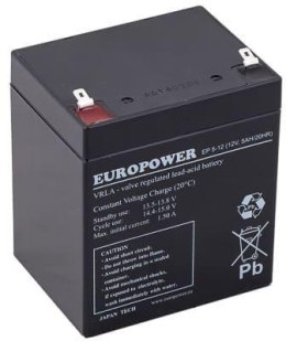 Akumulator AGM EUROPOWER serii EP 12V 5Ah T1 (Żywotność 6-9 lat)