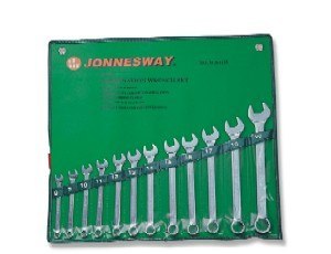 JONNESWAY KLUCZE PŁASKO-OCZKOWE KOMPLET 12szt. 8-22mm W26112S