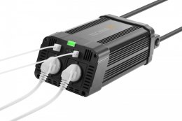 TE16 Przetwornica (falownik) o mocy ciągłej 1.200W (2x VAC 230V / 2x USB)