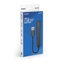 Hub 4 porty USB-A - 3 x USB-A 2.0, 1 x USB-A 3.0, 5 Gbps, Aluminium, AK-70