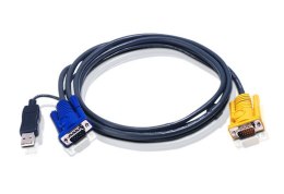 Kabel KVM USB z SPHD 3w1 2L-5202UP