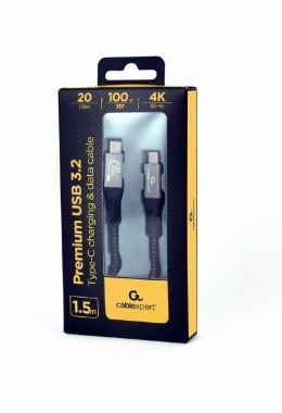 Kabel Premium USB-C 3.2 gen 2 20 Gbps 100W 1.5m PD