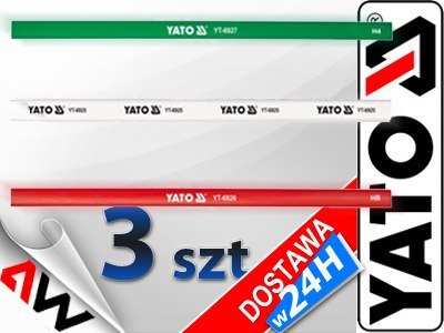 YATO OŁÓWEK STOLARSKI BIAŁY 245mm 144szt....