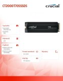 Dysk SSD T705 2TB M.2 NVMe 2280 PCIe 5.0 14500/12700 radiator