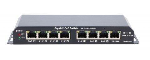 Przełącznik Gigabit PoE 8-7 port 24V 60W