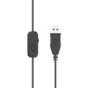 Słuchawki przewodowe OZO USB Czarne
